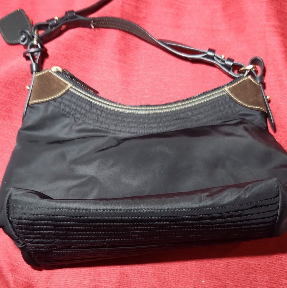 Dooney & Bourke Black and Brown Shoulder Bag - Picture 2 of 4